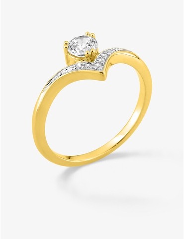 Bague bicolore plaqué or...