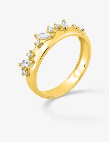 Bague plaqué or design...