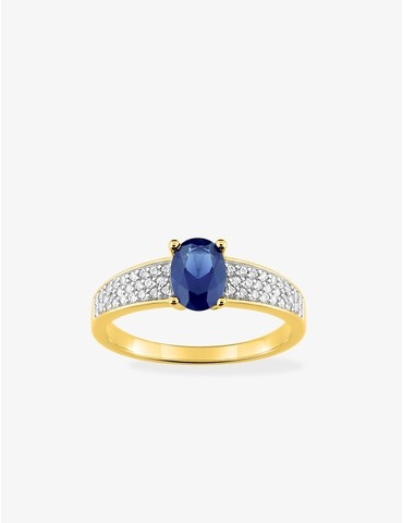 Bague en plaqué or rhodium...