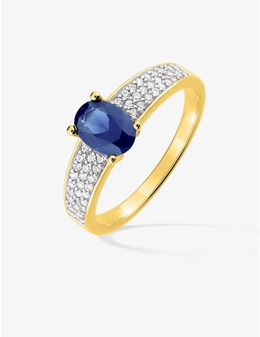 Bague en plaqué or rhodium...