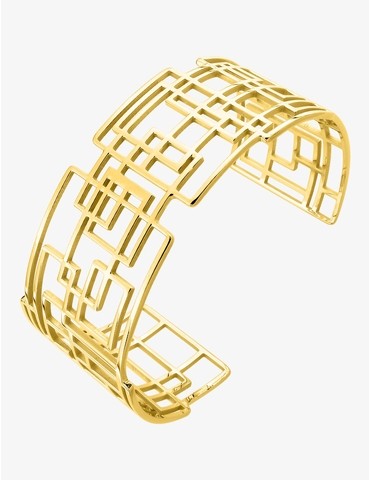 Bracelet manchette acier...