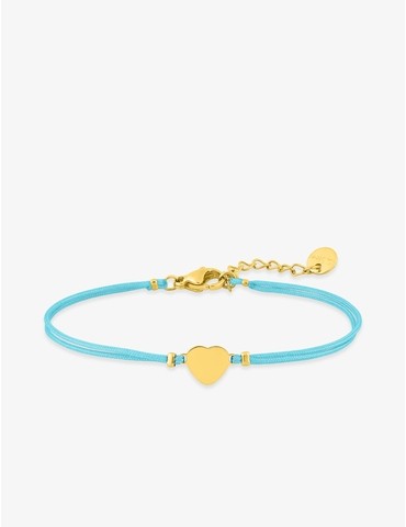 Bracelet en nylon bleu avec...