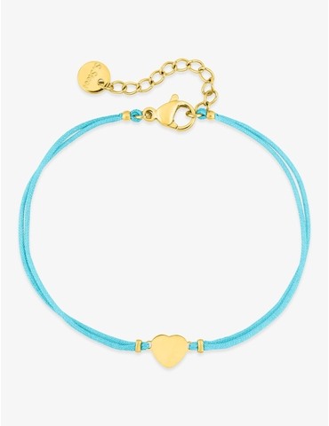 Bracelet en nylon bleu avec...
