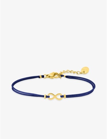 Bracelet en nylon bleu avec...
