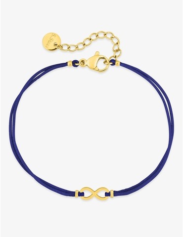 Bracelet en nylon bleu avec...