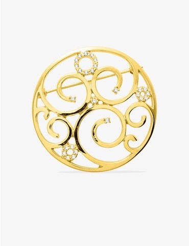 Broche fantaisie en plaqué...