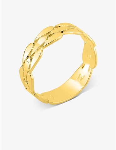 Bague plaqué or motif...