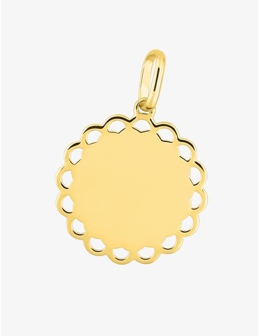 Médaille à graver plaqué or