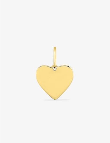 Pendentif cœur plaqué or à...