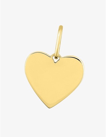 Pendentif cœur plaqué or à...
