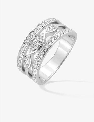 Bague argent 925 ‰ rhodié...