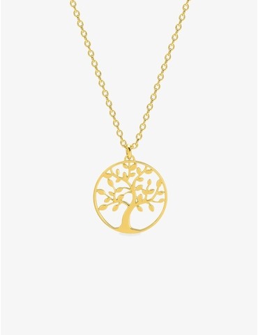 Collier arbre de vie plaqué...