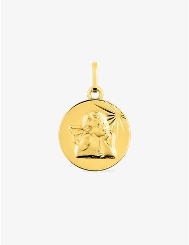 Médaille ange en or jaune...