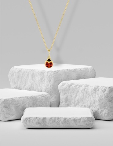 Pendentif coccinelle en or...