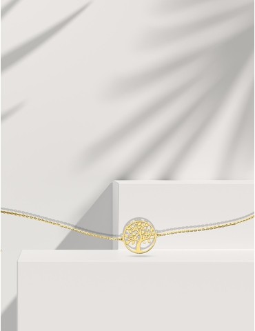 Bracelet chaine et arbre de...