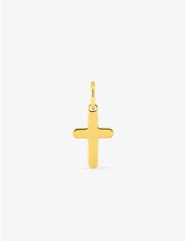 Pendentif croix en plaqué or