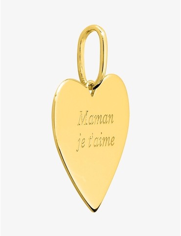 Pendentif cœur plaqué or...