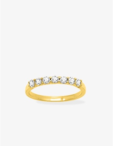 Bague 2 mm serti griffes...