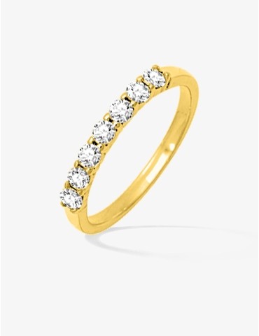 Bague 2 mm serti griffes...