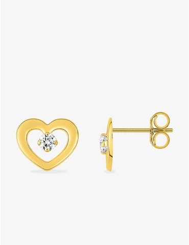 Boucles d'oreilles cœur or...