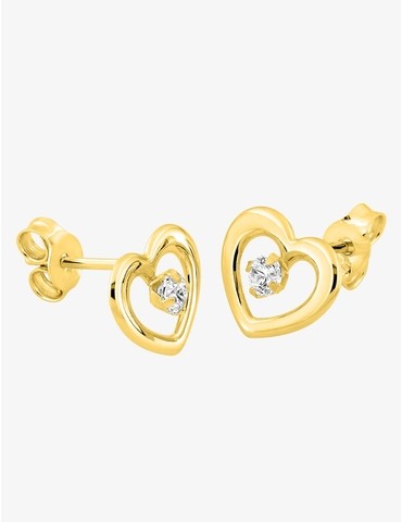 Boucles d'oreilles cœur or...
