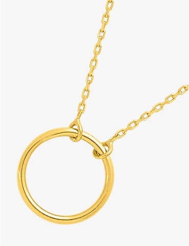 Collier or jaune 375 ‰ et...