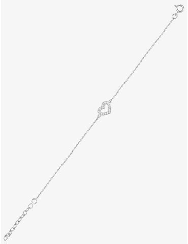 Bracelet cœur argent 925‰...