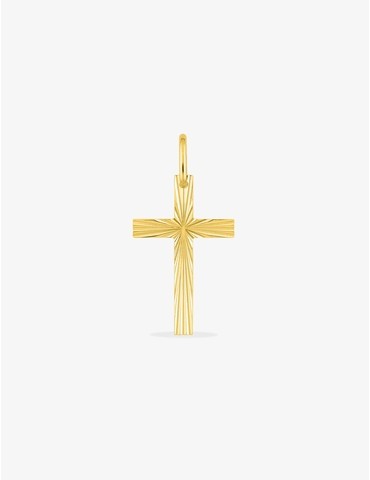 Pendentif or 375‰ croix