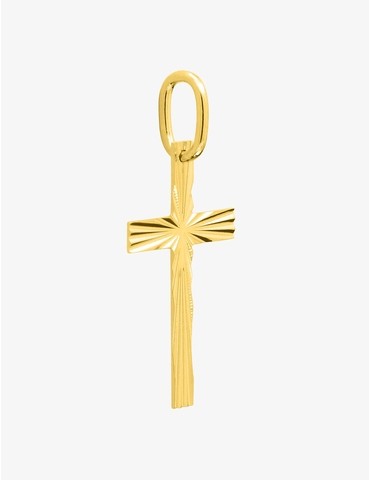 Pendentif or 375‰ croix