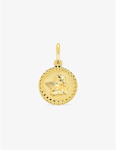 Médaille ange en or jaune...
