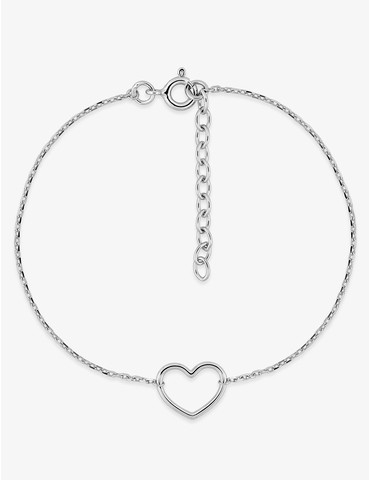 Bracelet cœur en argent...