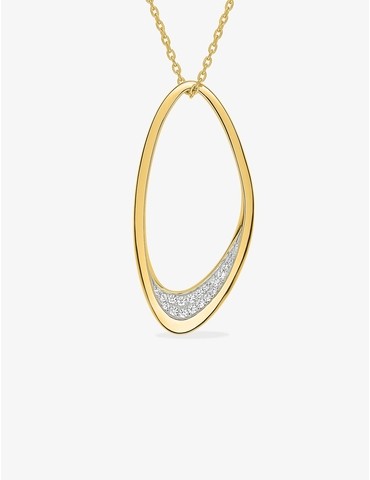 Collier en plaqué or et...