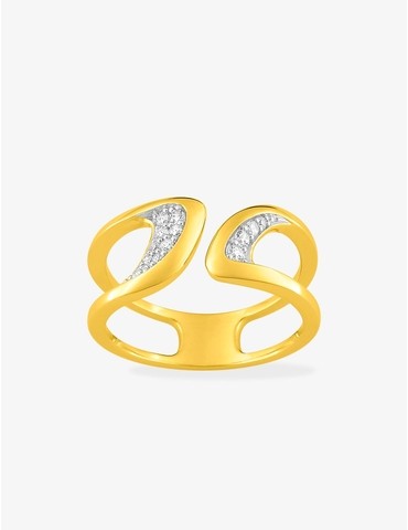 Bague en plaqué or avec...