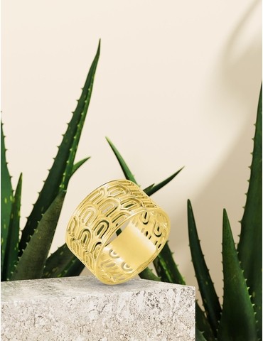 Bague Glamour en plaqué or