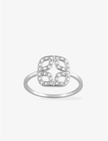 Bague Venise or blanc 750‰...