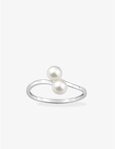 Bague or blanc 375‰ et...