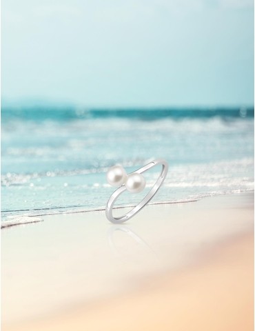 Bague or blanc 375‰ et...