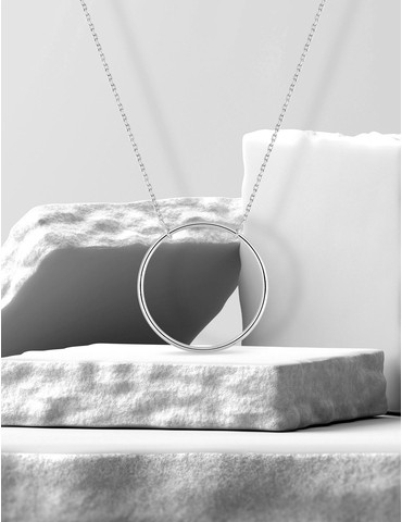 Collier or blanc 375 ‰