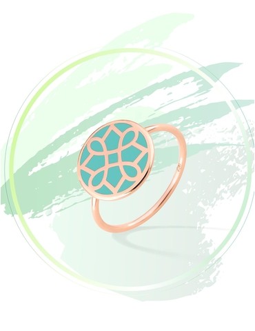 Bague Harmonie Or rose 375‰...