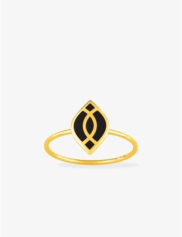 Bague Ondine Or jaune 375‰...