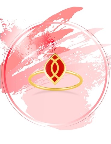 Bague Ondine Or jaune 375‰...