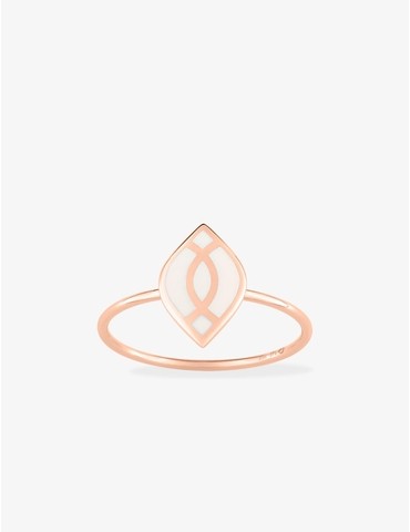 Bague Ondine Or rose 375‰...