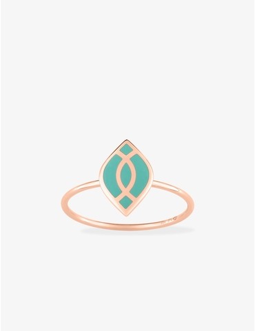 Bague Ondine Or rose 375‰...