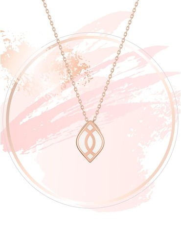 Collier Ondine Or rose...