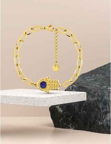 Bracelet acier doré motif...
