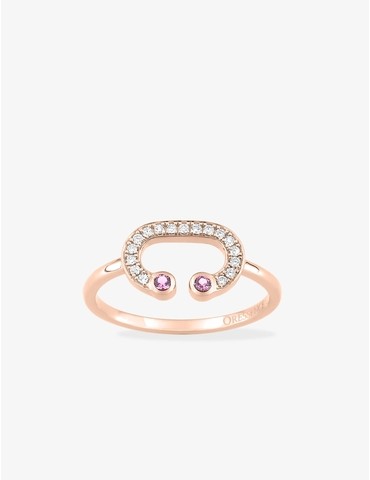 Bague Lady C or rose 750‰,...