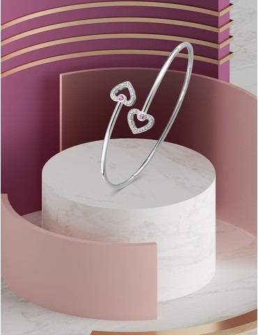 Bracelet jonc Love or blanc...