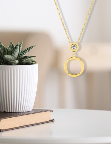 Collier Glamour en plaqué or