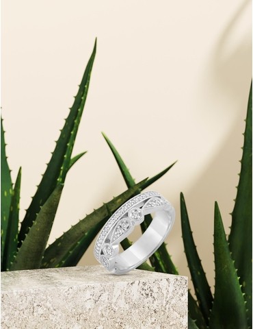Bague Royale argent et oxydes