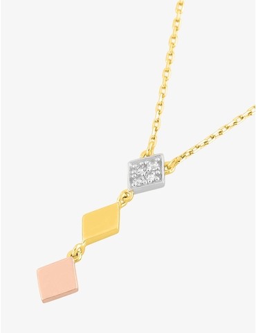 Collier losanges 3 ors 375‰...